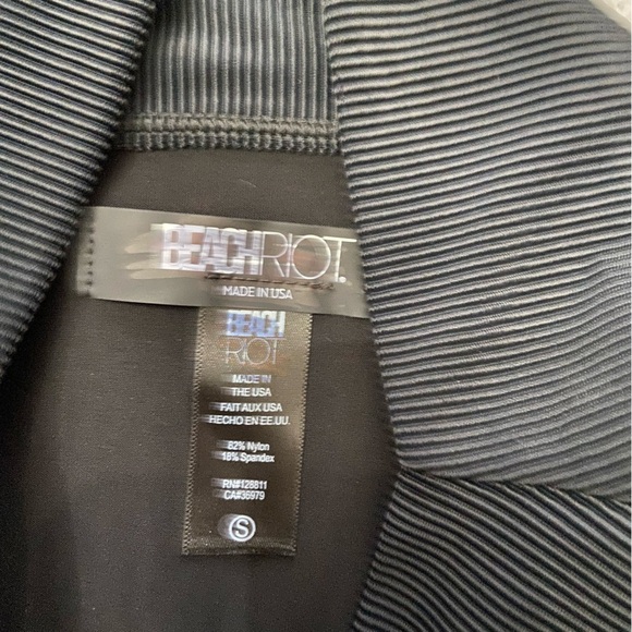 New! Beach Riot Emmy Bottom gold spot black metallic high waisted 24892 - Picture 5 of 8